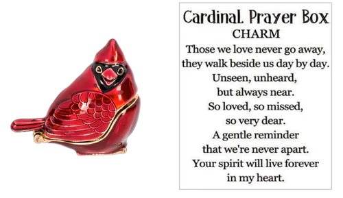 Cardinal Prayer Box Charm