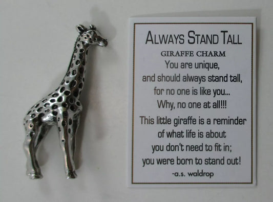 Always Stand Tall Giraffe Charm