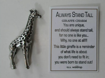 Always Stand Tall Giraffe Charm
