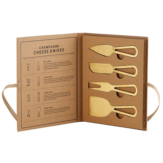 Cheese Knives-Gold