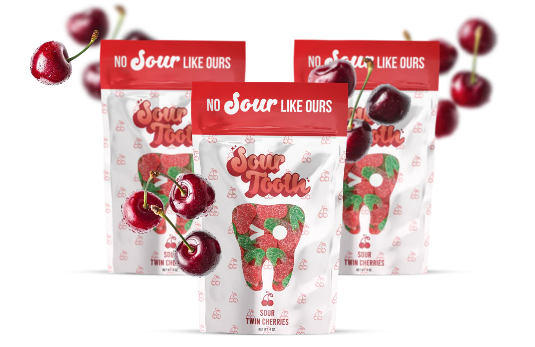 Sour Twin Cherries Candy