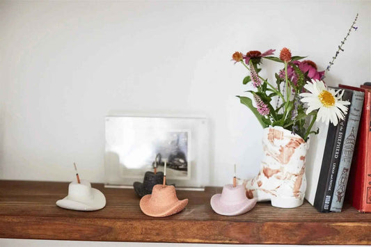 Teak & Tobacco Cowboy Hat Incense Holder