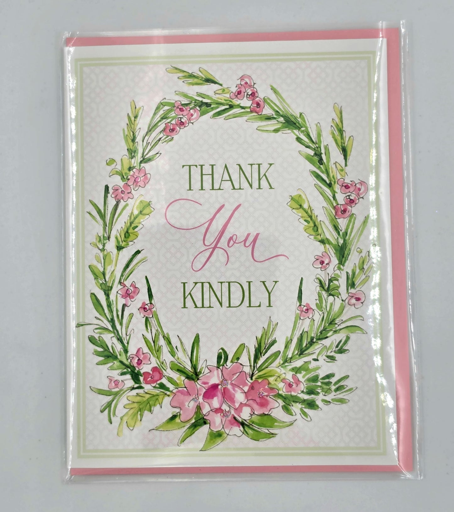 Thank You Kindly Pink Flowers