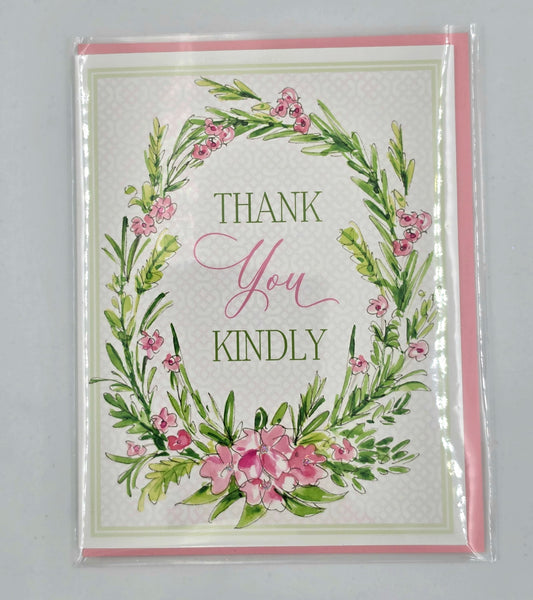 Thank You Kindly Pink Flowers