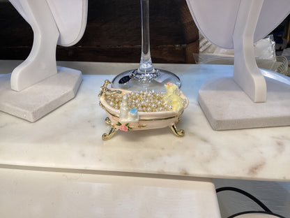 Kitten in Bubble Bath Trinket Box