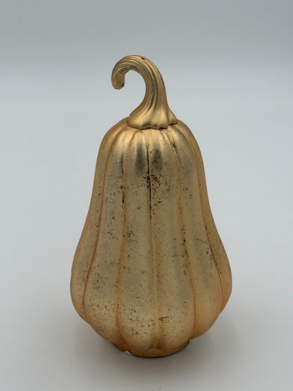 Calabaza de vidrio de mercurio de oro antiguo mate