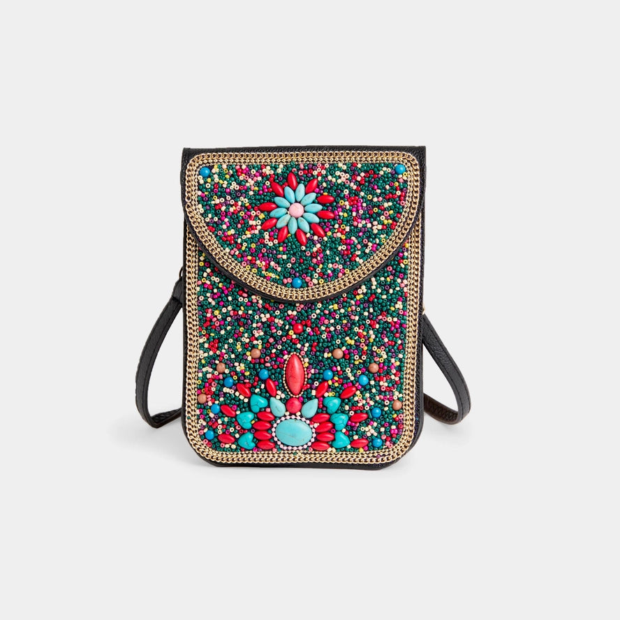Artisan Beaded Crossbody