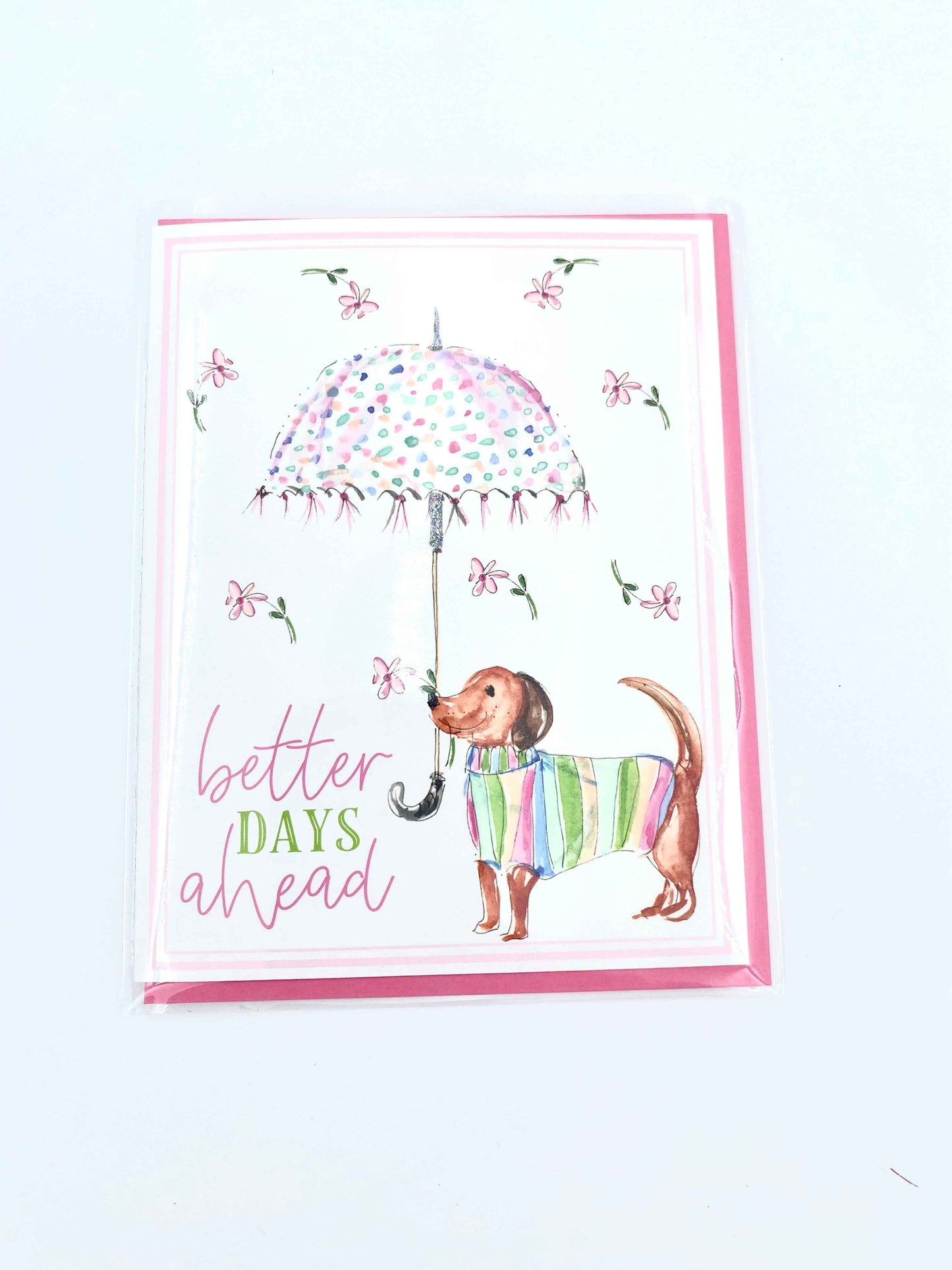 Better Day Ahead Dog with Umbrella