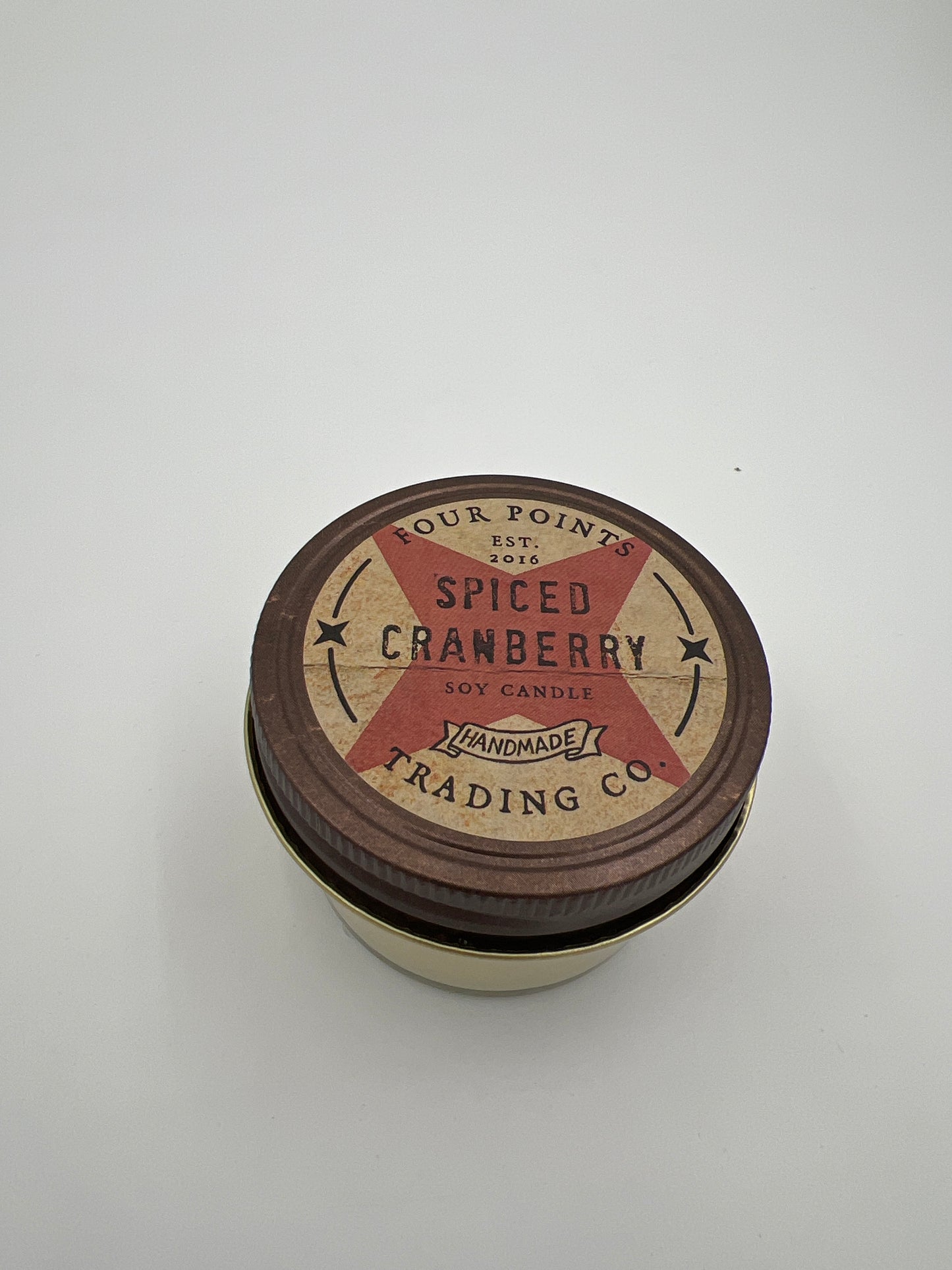 Vela de soja de 4 oz con arándanos especiados