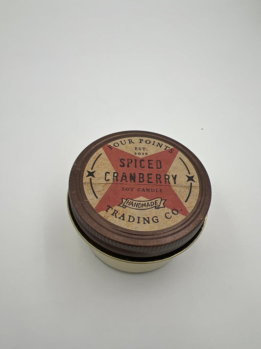 Spiced Cranberry 4oz Soy Candle