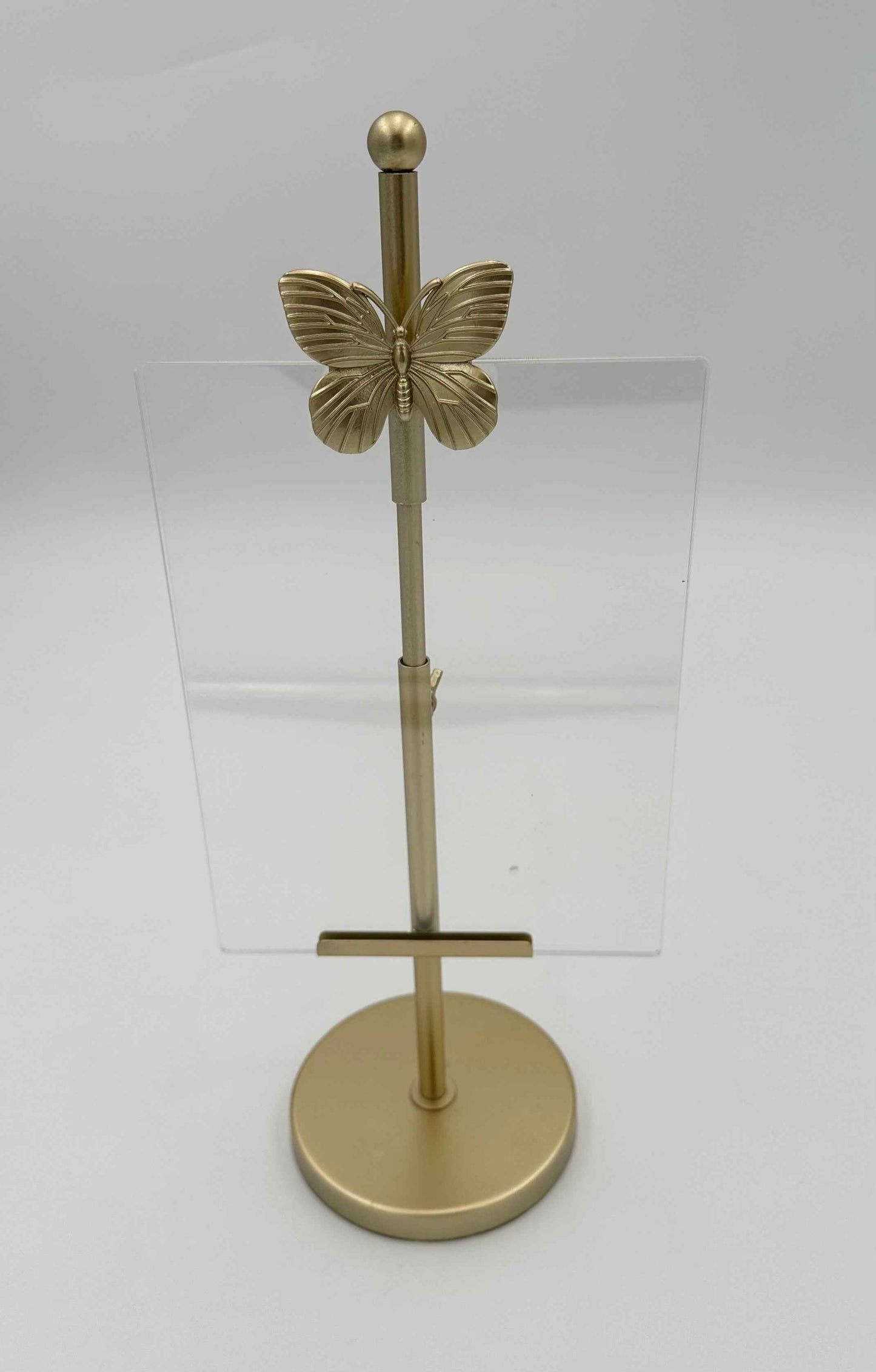 14" Butterfly Picture Easel - Gold Tone