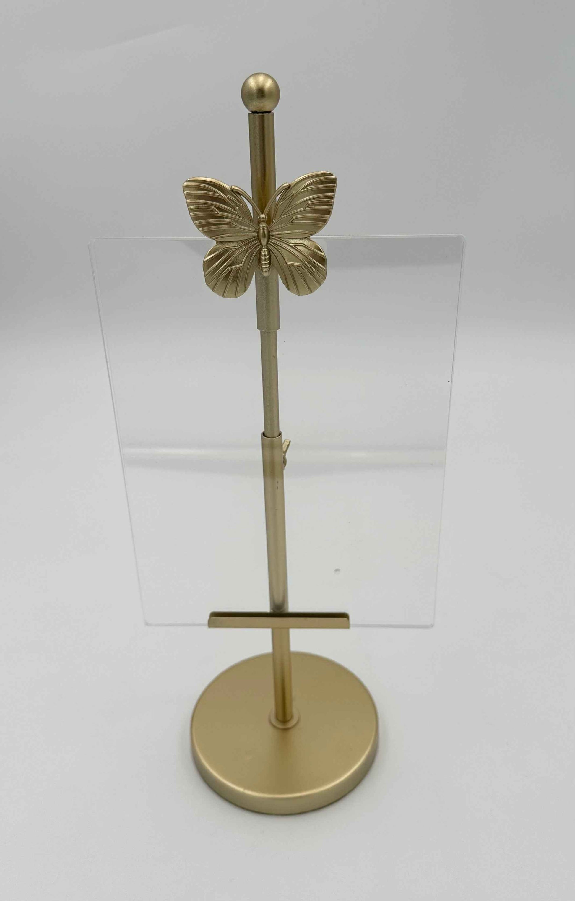 14" Butterfly Picture Easel - Gold Tone
