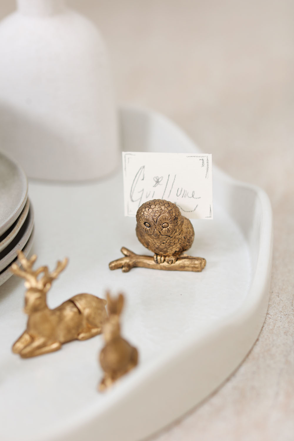 Enchanted Critter Name Card Holder