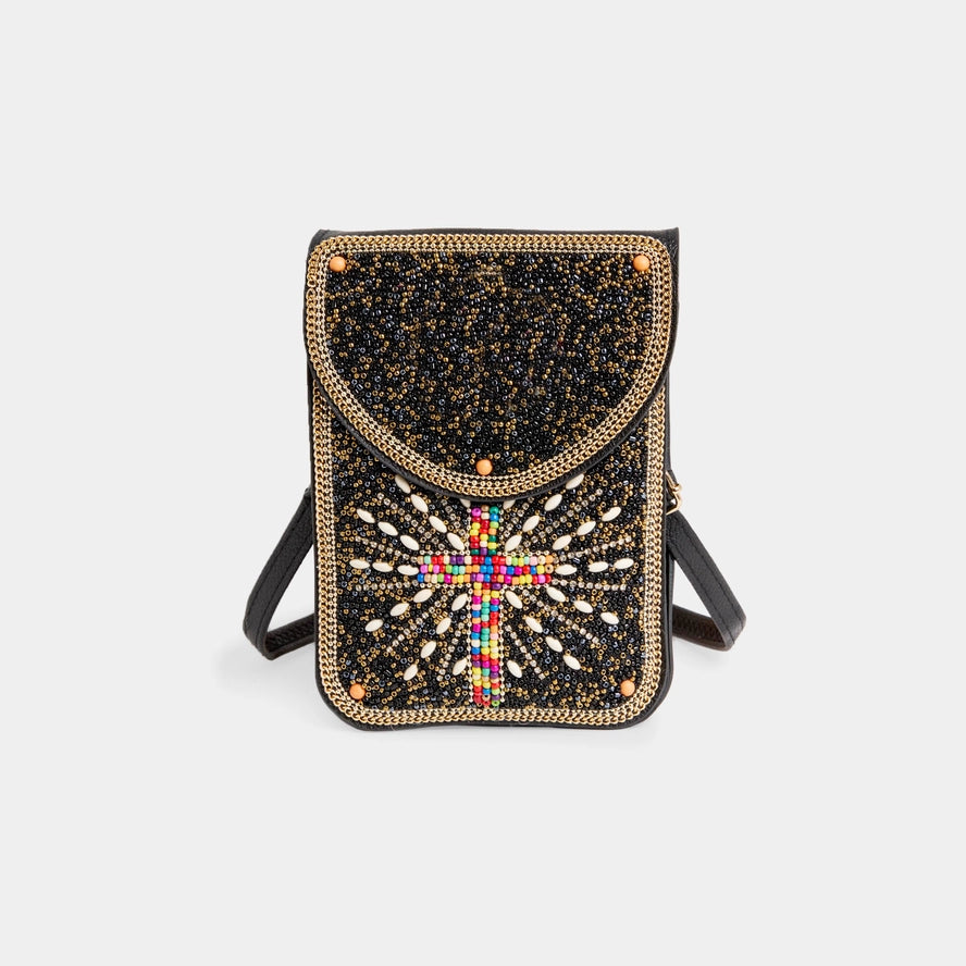Artisan Beaded Crossbody