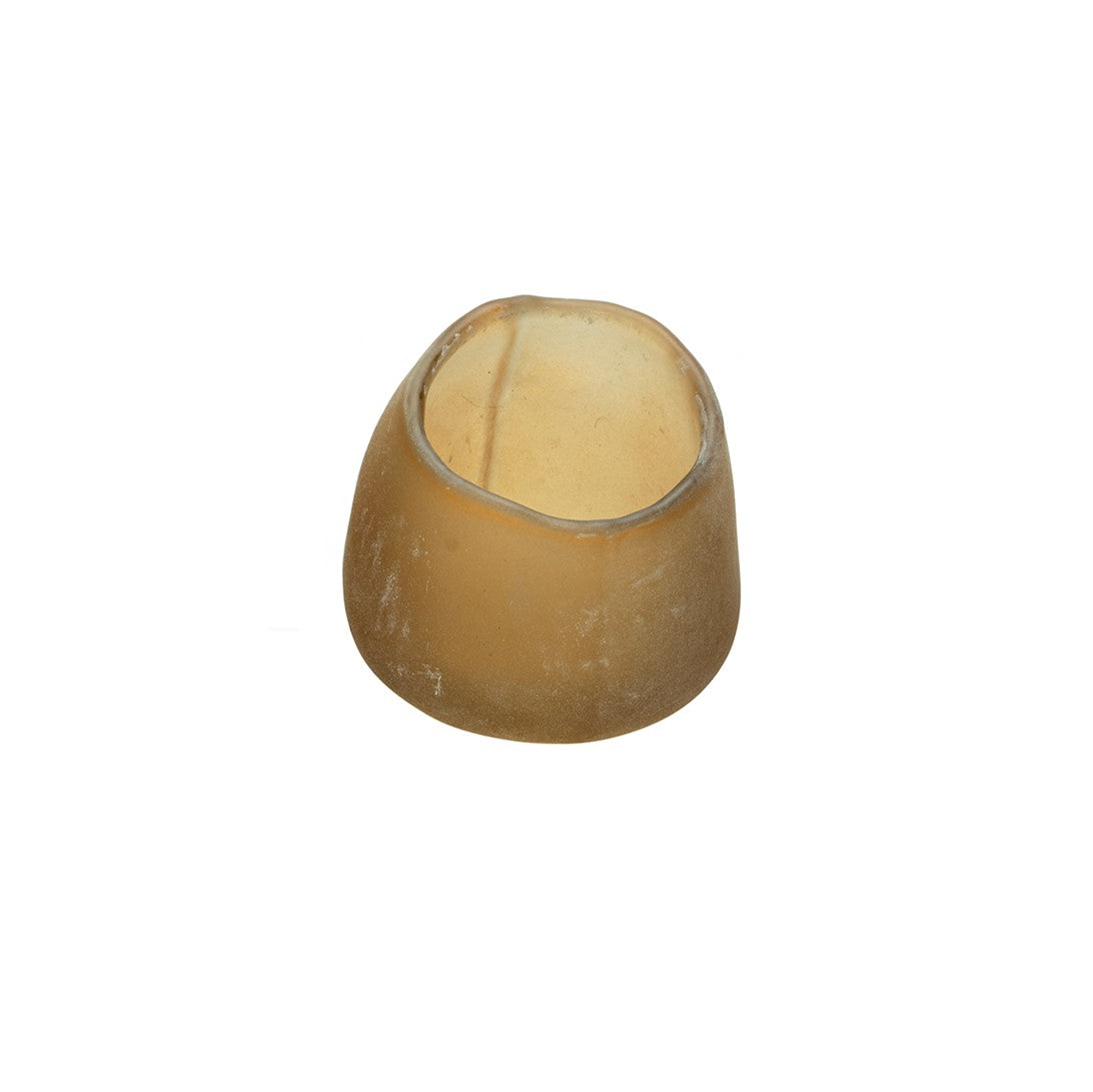 Indus Glass Votive Candle Holder, Amber