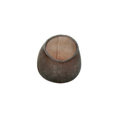 Indus Glass Votive Candle Holder, Burgundy