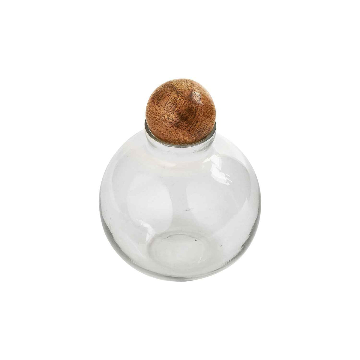 Grove Glass Ball Jar with Wooden Stopper
