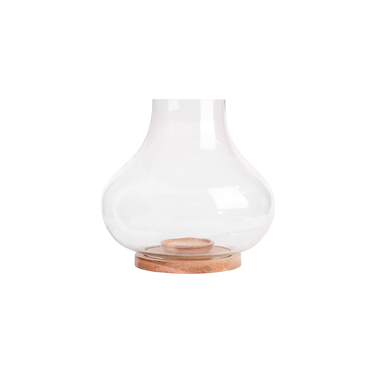 Grove Glass Pot Candle Holder, Large