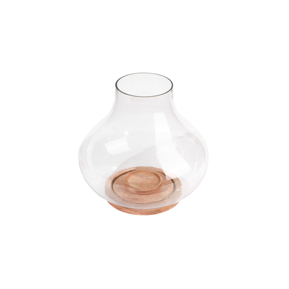 Grove Glass Pot Candle Holder, Large
