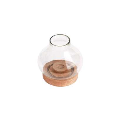 Grove Glass Pot Candle Holder, Small