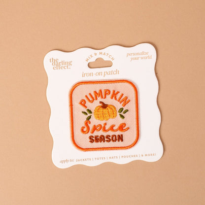Mix & Match Iron-On Patch, A pink Be Kind patch on its patch card, with BE KIND spelled out in bold pink lettering.