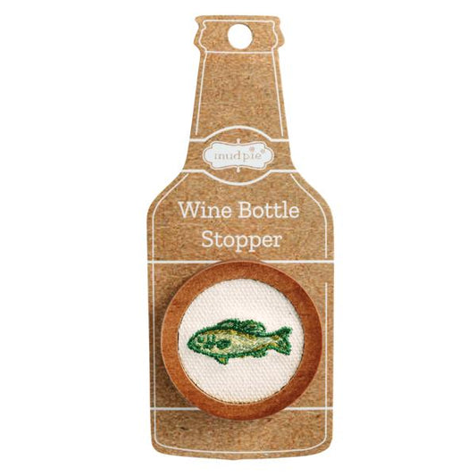 Fish Embroidered Bottle Stopper