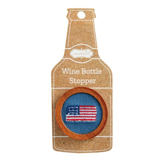 Flag Embroidered Bottle Stopper