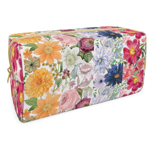 Floral Stripe Cosmetic Bag Medium