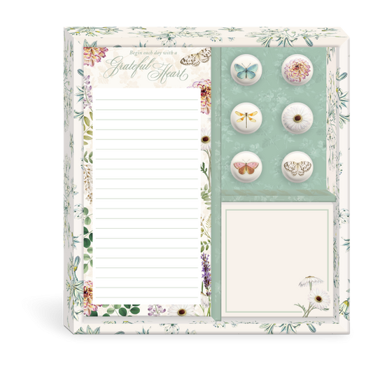 Notepad and Magnet Set-Grateful Heart