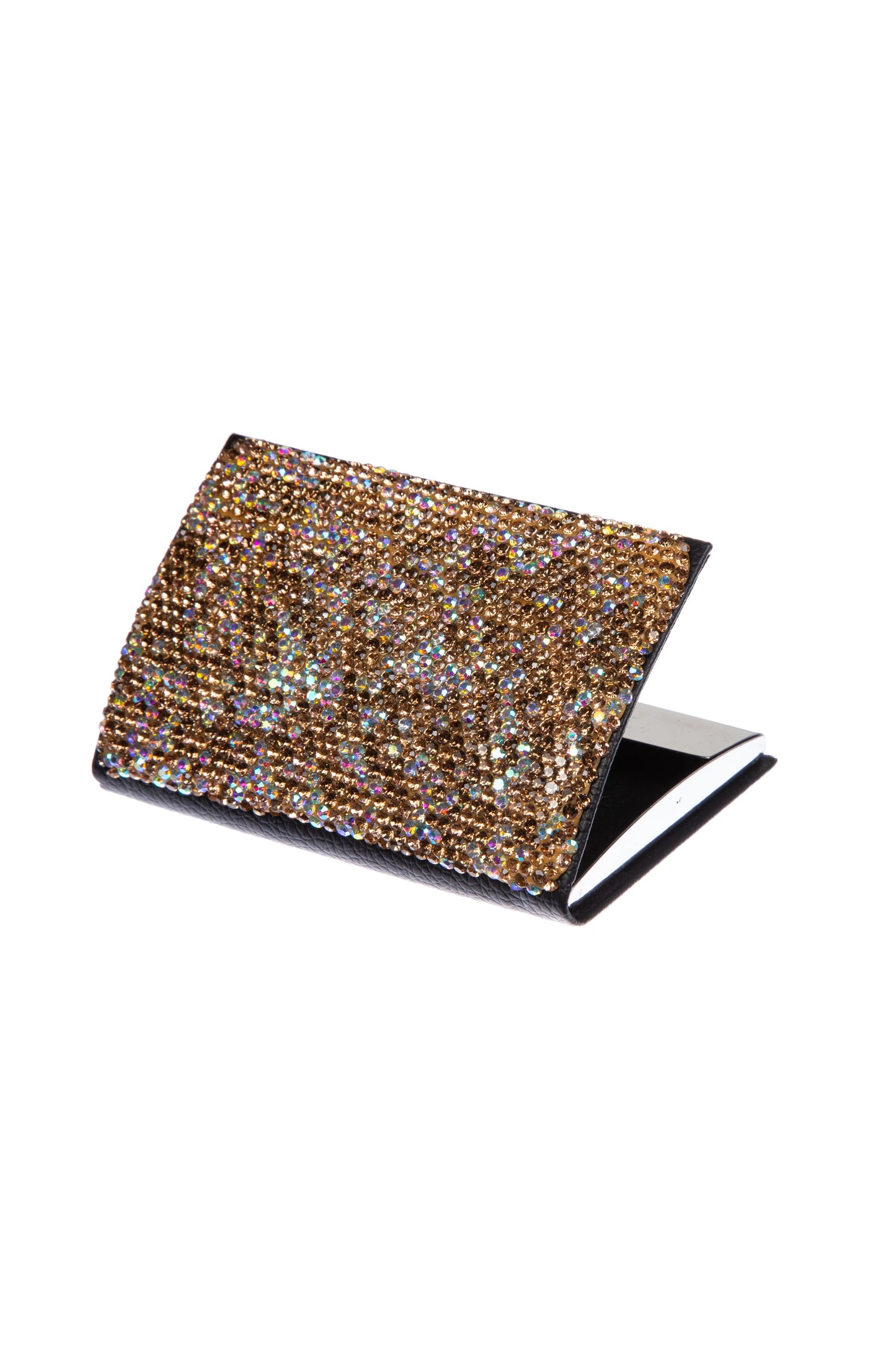 Folding Rhinestone Business Card Holder