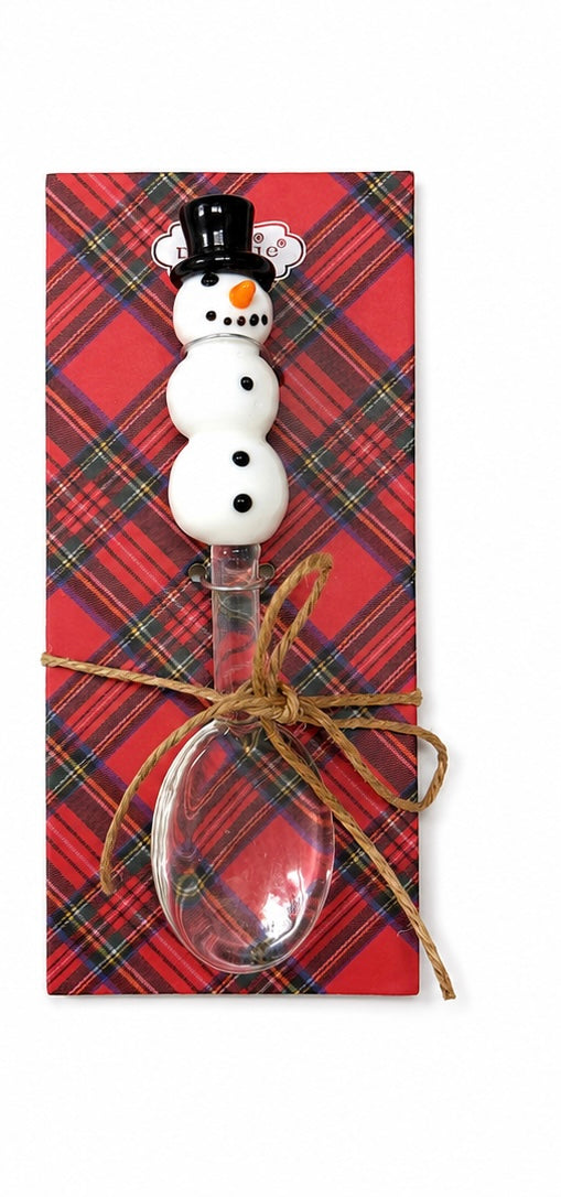 Cucharas de vidrio navideñas