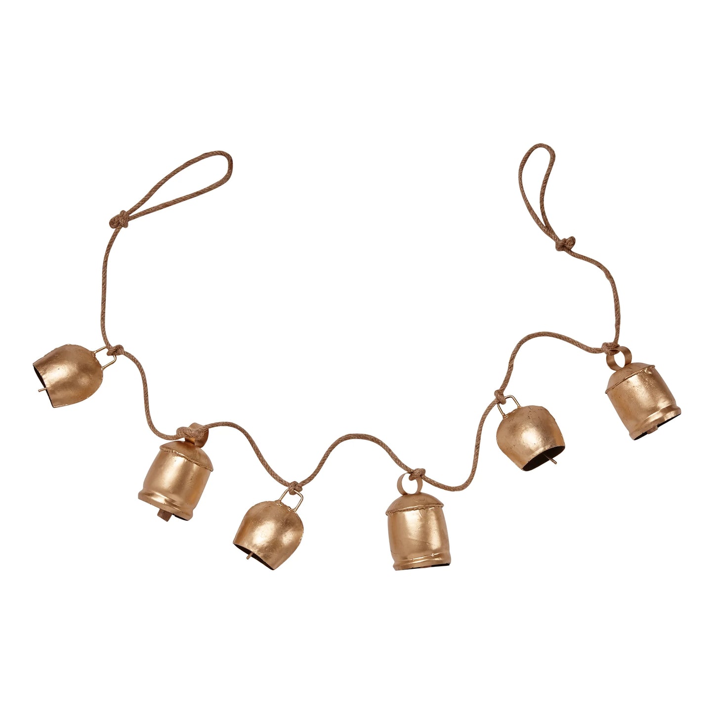 Antiq Bells & Jute Rope Garland