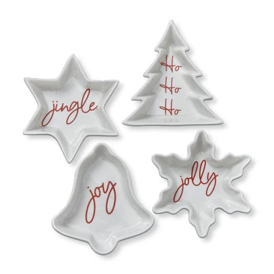 Holiday Festive Shaped Dishes -Sold Separately