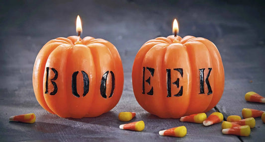 Boo Eek Pumpkin Candle Set Of 2