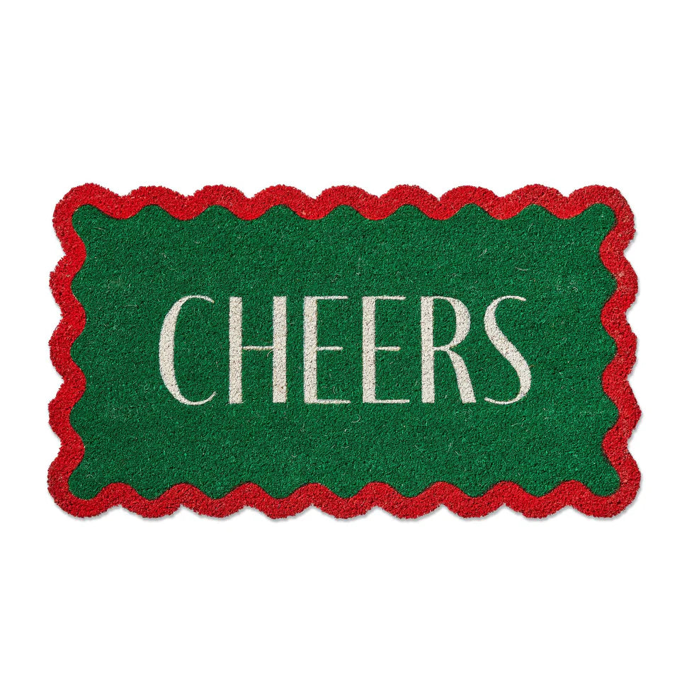 Cheers Scallop Shaped Pvc Coir Mat