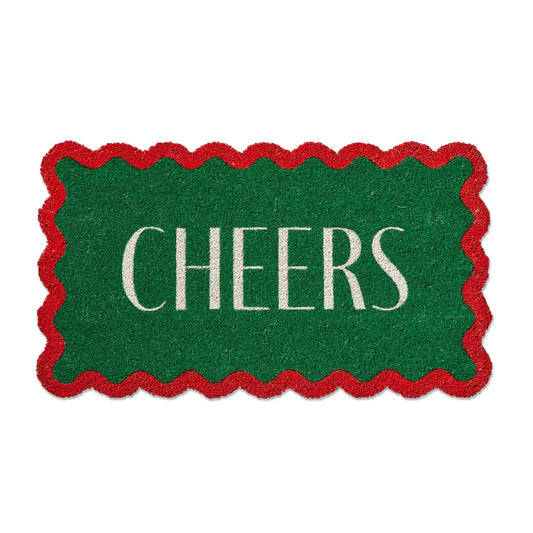 Cheers Scallop Shaped Pvc Coir Mat