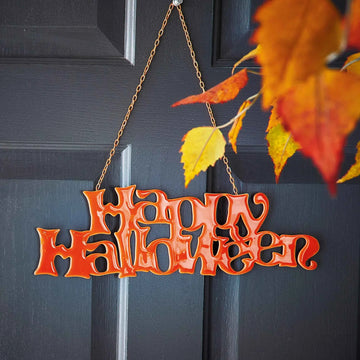Happy Halloween Hanging Door Sign