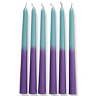 Groovy High Gloss Taper Candle Set Of 6