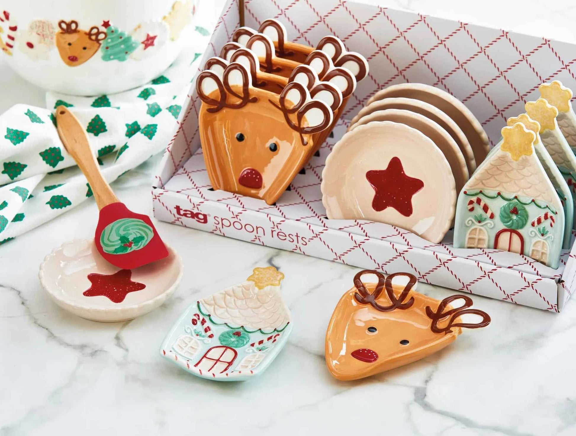 Sweetest Xmas Spoon Rest Assortment