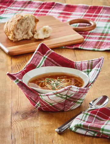 Winter Plaid Bowl Cozy