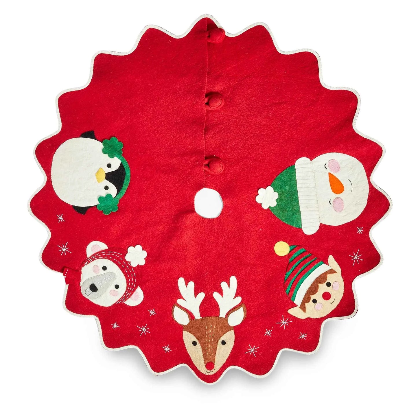 Holiday Cheer Felt Tree Skirt
