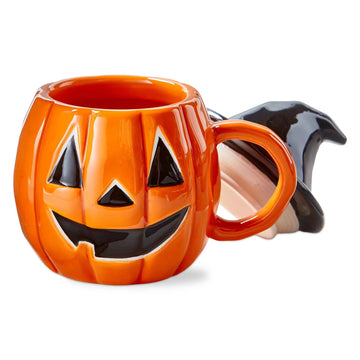 Jack-O-Lantern Lidded Mug