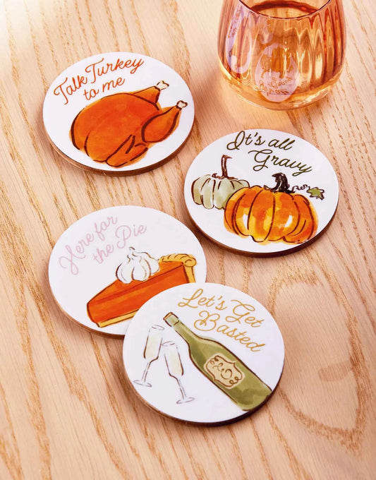 Turkey & Toast Coaster Set Of 4