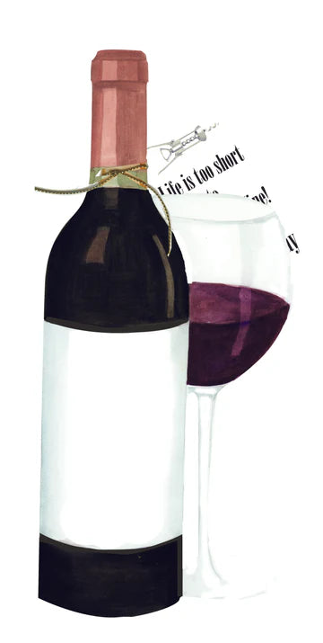 Red Wine Greeting Card