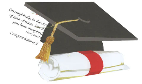 Grad Cap Greeting Card