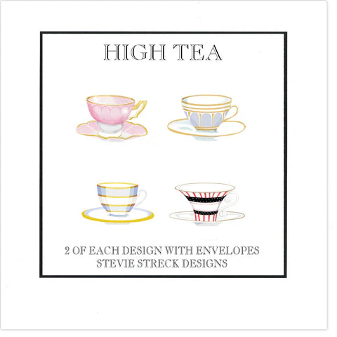 Gift Box Note Cards High Tea