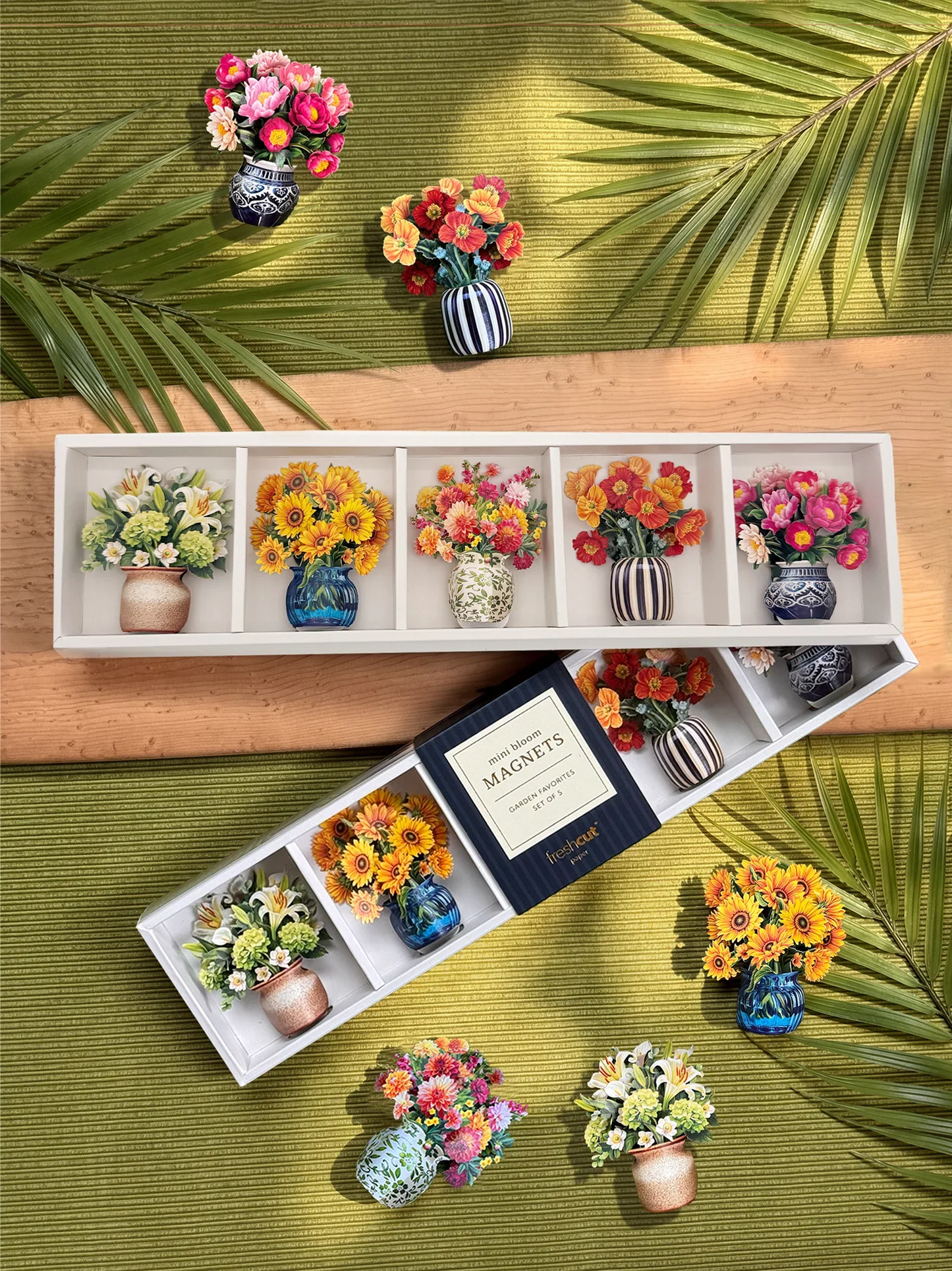 Mini Bloom Magnets: Garden Favorites