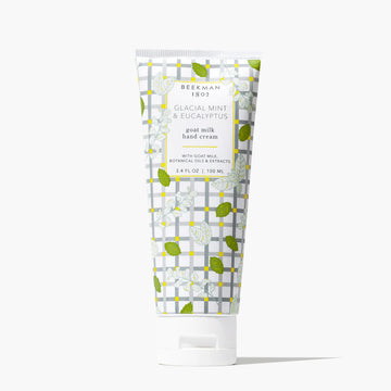 Crema de manos de leche de cabra con menta glacial y eucalipto - 2 oz