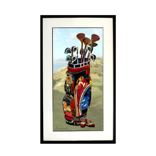 Arte de collage 3D: Bolsa de golf