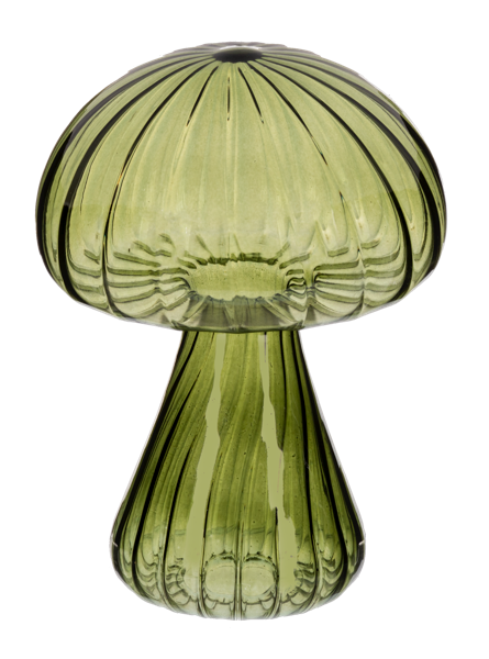 Small Mushroom - Green Glass